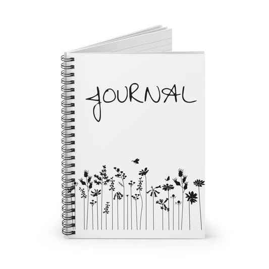 Floral Spiral Notebook - Journal with Nature Design