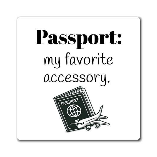 Magnet, Travel Inspiration, Cute Passport Accessory Magnet, Wanderlust Decor, Travel Gift, Kitchen Magnet, Adventure Decor