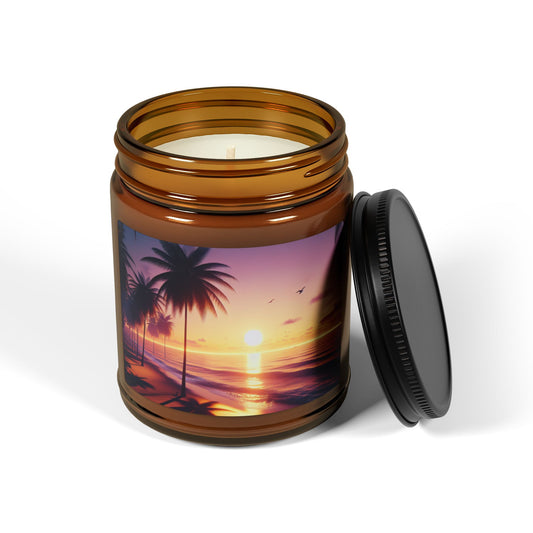 Scented Soy Candle - 9oz Tropical Sunset