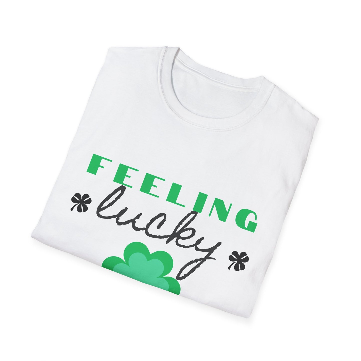 Feeling Lucky St. Patrick's Day T-Shirt, Unisex Irish Tee, St. Pat's Celebration Shirt, Shamrock Graphic Top, Holiday Gift