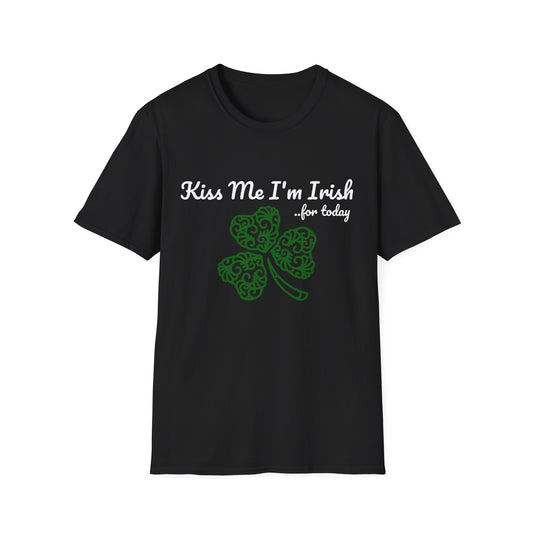 Kiss Me I'm Irish T-Shirt, Unisex St. Patrick's Day Tee, Cute Irish Gift, Green Shamrock Shirt, Fun Holiday Apparel, Celebrate Irish