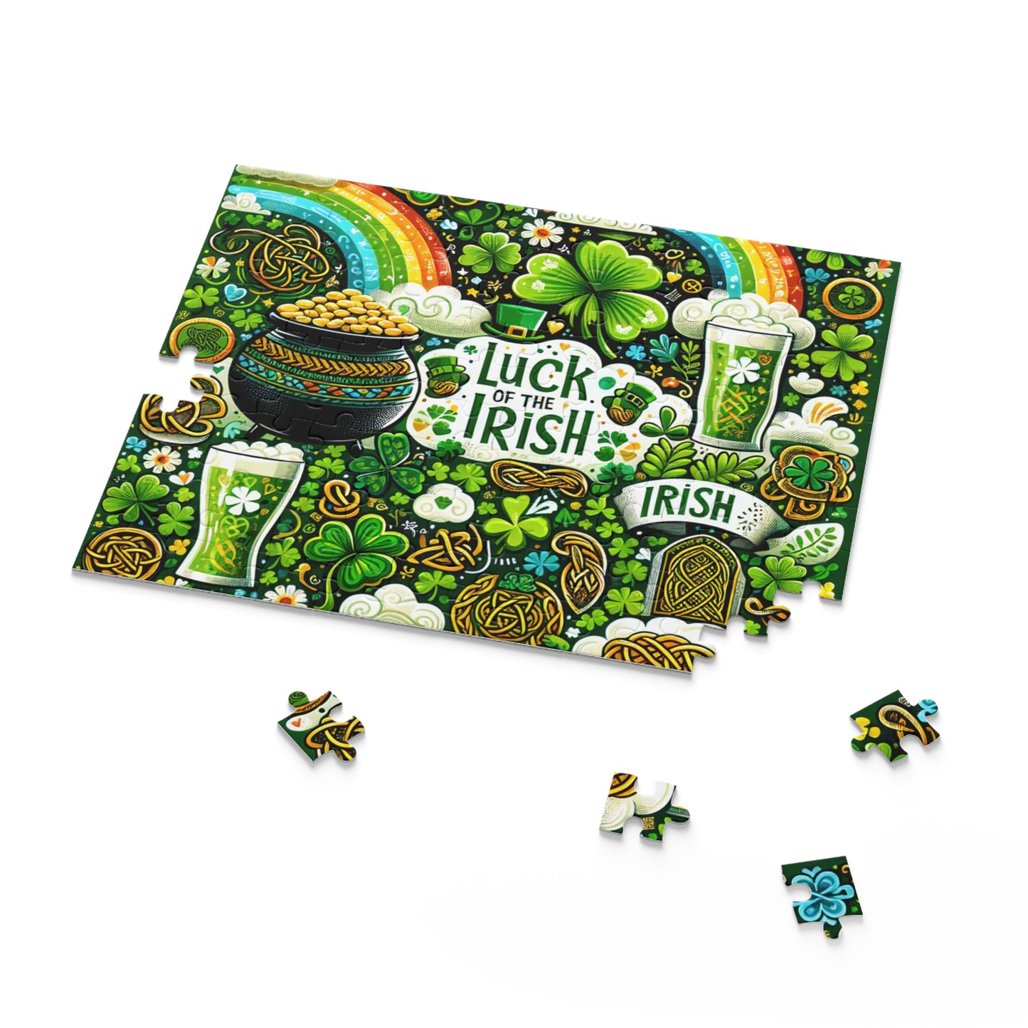 Puzzle - 120- Irish - St. Patrick's Day - Shamrocks