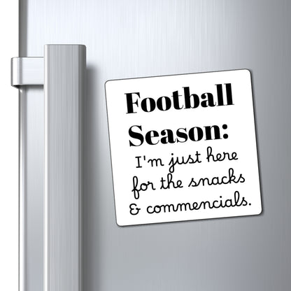 Football Season Snack Magnet: Perfect for Game Day, Kitchen Decor, Football Lovers, Snack Enthusiasts, Commemoration