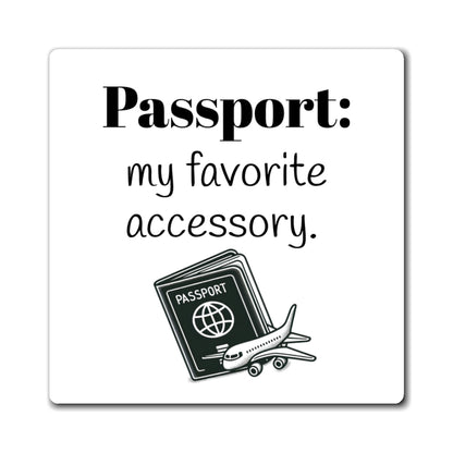 Magnet, Travel Inspiration, Cute Passport Accessory Magnet, Wanderlust Decor, Travel Gift, Kitchen Magnet, Adventure Decor