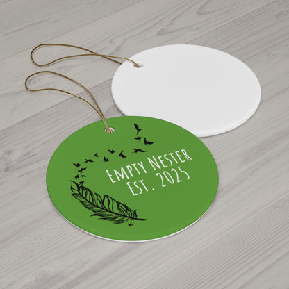 Empty Nest Ceramic Ornament - Establishing Memories for New Beginnings