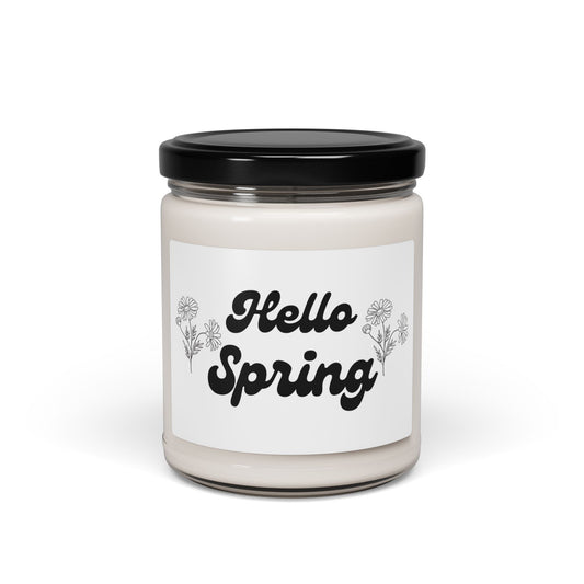 Spring Blossom Scented Soy Candle, Hello Spring Fragrance, Home Decor, Gift for Her, Eco-Friendly Candle, Aromatherapy