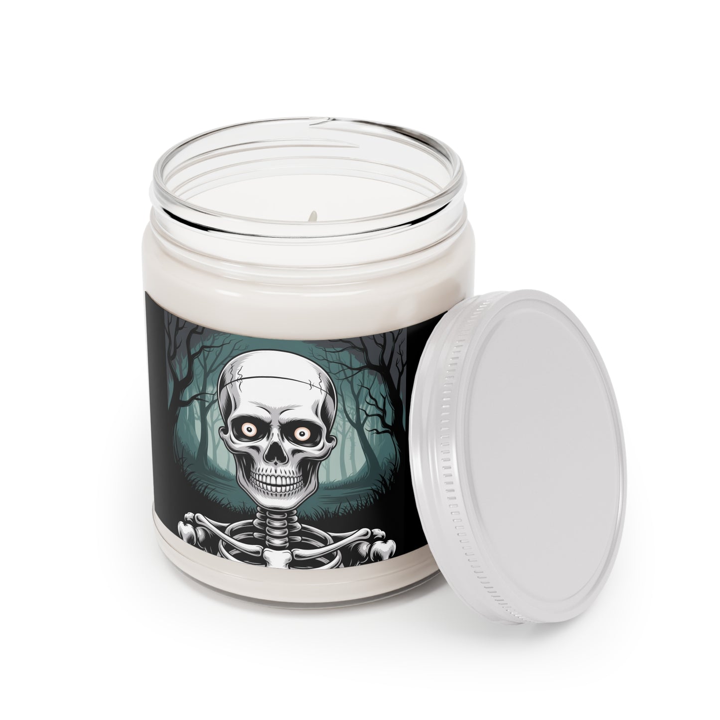 Halloween Skeleton Scented Candle, 9oz Wax Candle, Spooky Home Decor, Halloween Party
