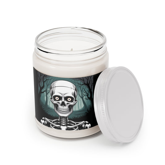 Halloween Skeleton Scented Candle, 9oz Wax Candle, Spooky Home Decor, Halloween Party