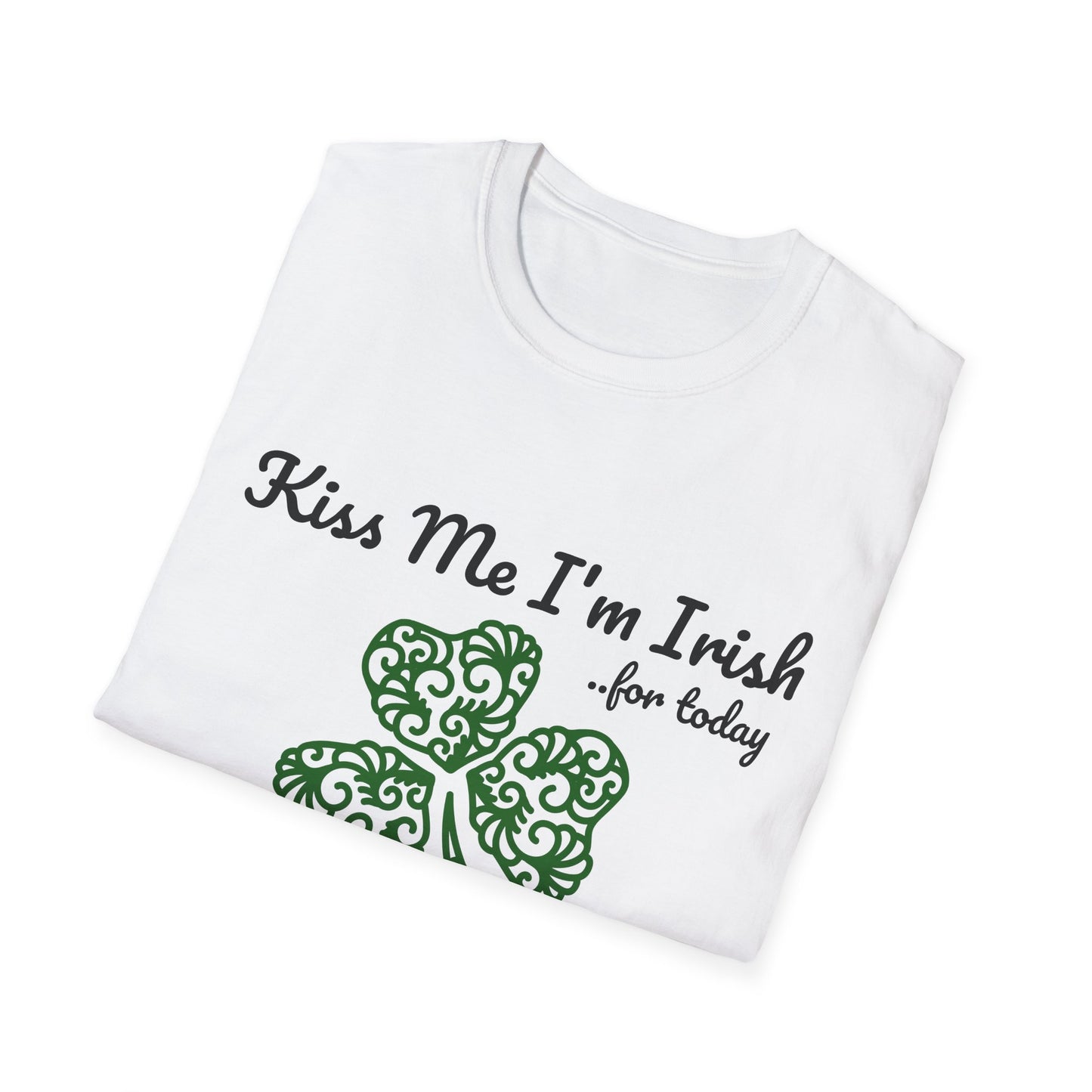 Kiss Me I'm Irish T-Shirt, Unisex St. Patrick's Day Tee, Cute Irish Gift, Green Shamrock Shirt, Fun Holiday Apparel, Celebrate Irish