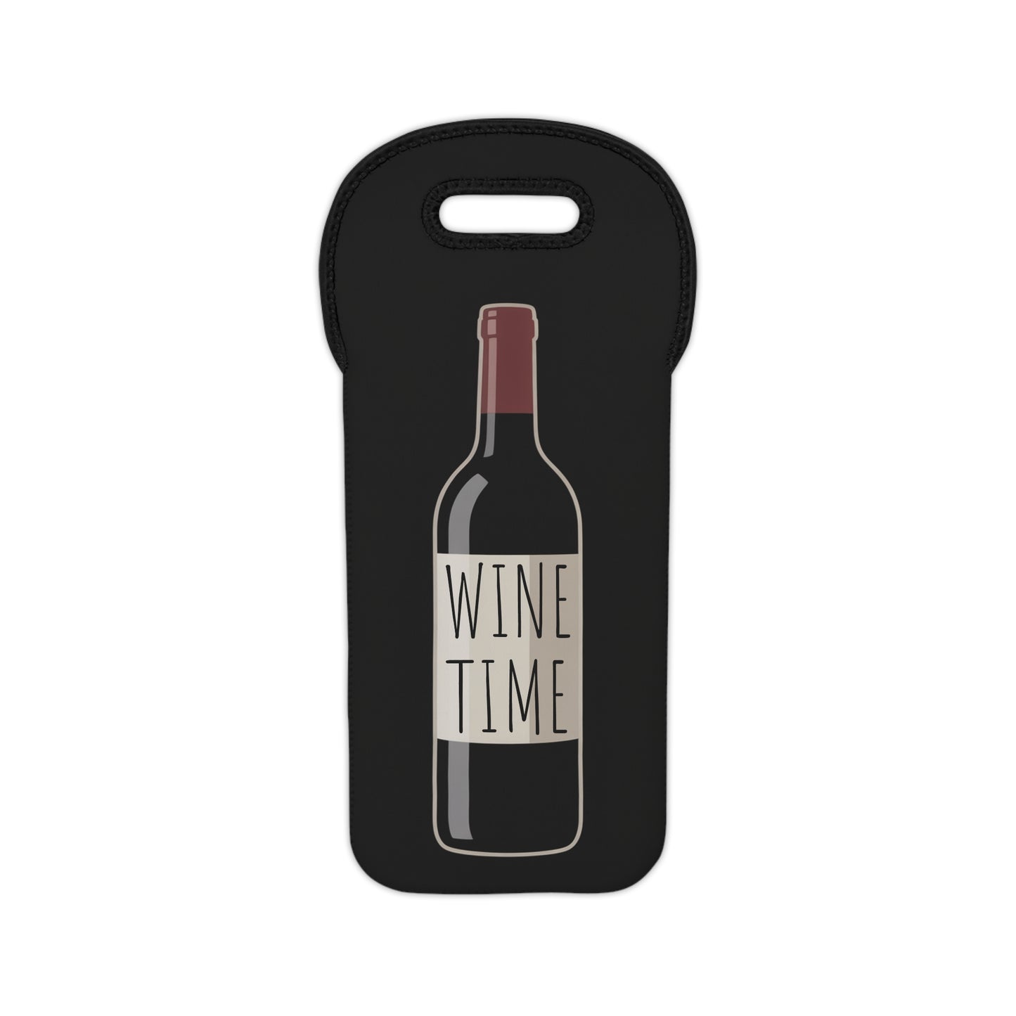 Wine Tote Bag - Perfect for Parties and Wine Lovers, Wine Time Design, Wine Accessory, Gift for Hostess, Outdoor Events