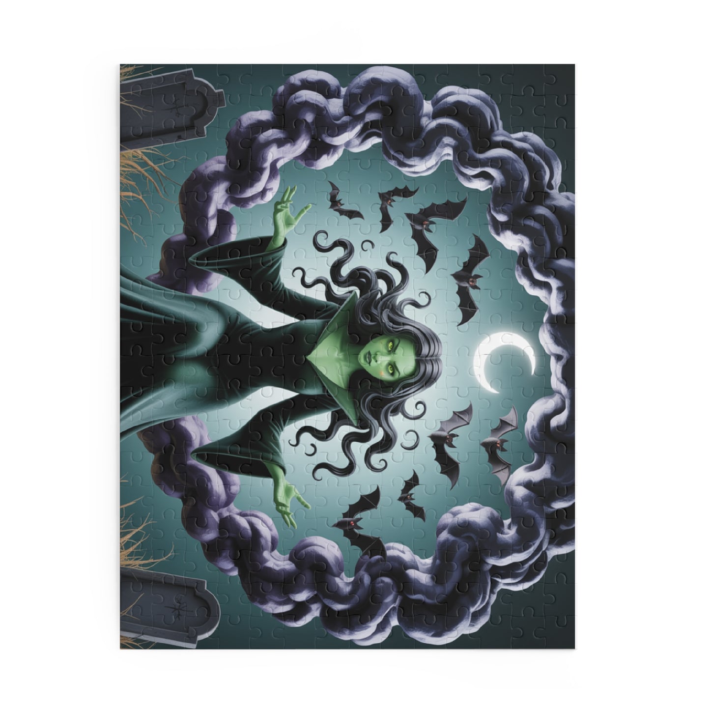 Halloween Themed Puzzle for Spooky Fun, Witchy Decor, Family Game Night, Puzzle Lovers, 120-500 Pieces