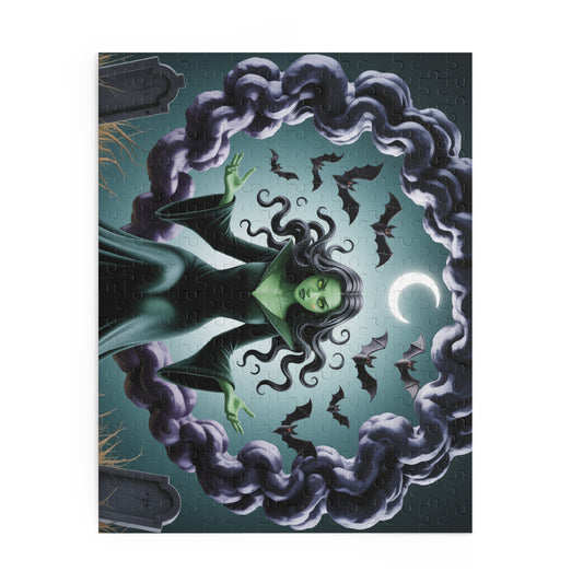 Halloween Themed Puzzle for Spooky Fun, Witchy Decor, Family Game Night, Puzzle Lovers, 120-500 Pieces