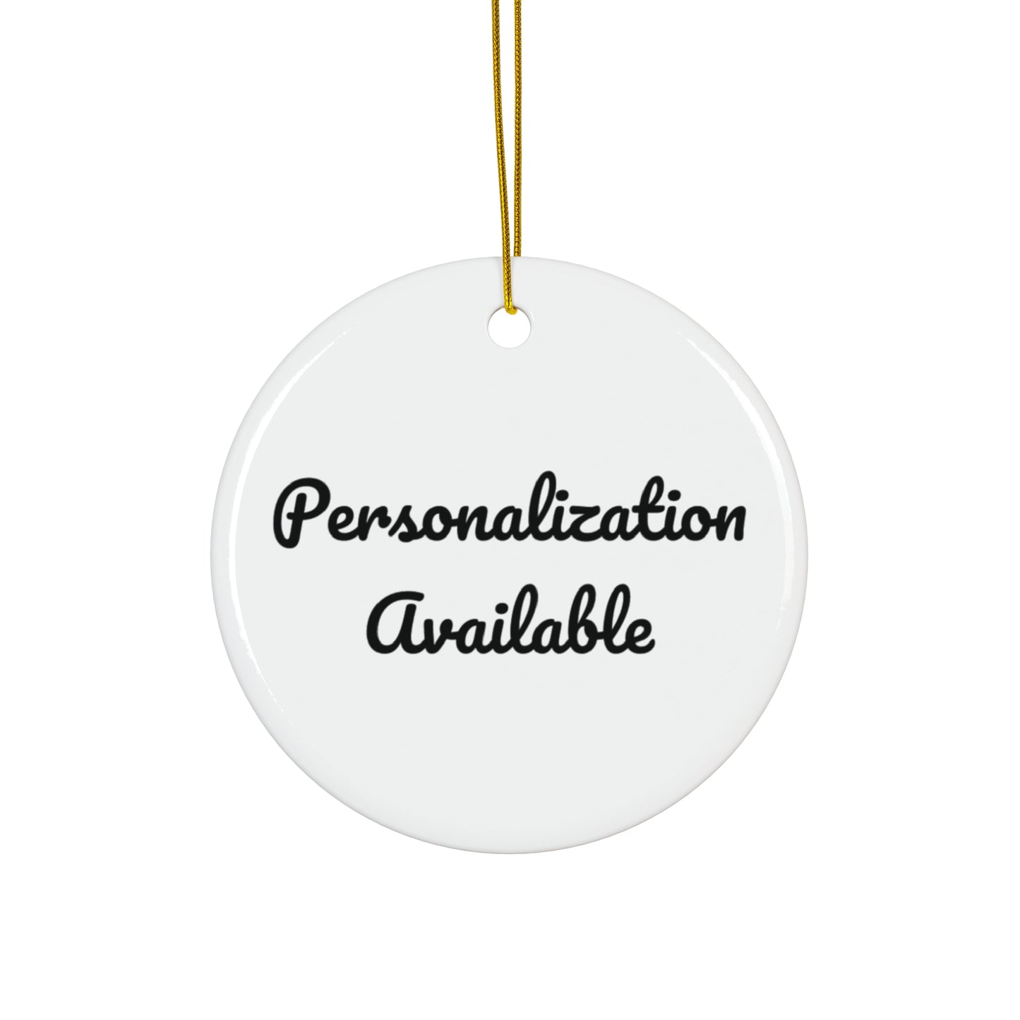 Personalized Ceramic Ornament  - 4 Shapes