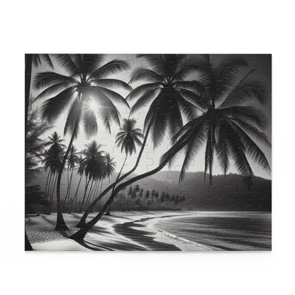 Puzzle - 120 Piece | Beach with Palm Trees