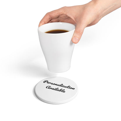Personalized Ceramic Coaster - Custom Drink Coaster, Housewarming Gift, Wedding Favor, Unique Home Decor, Barware