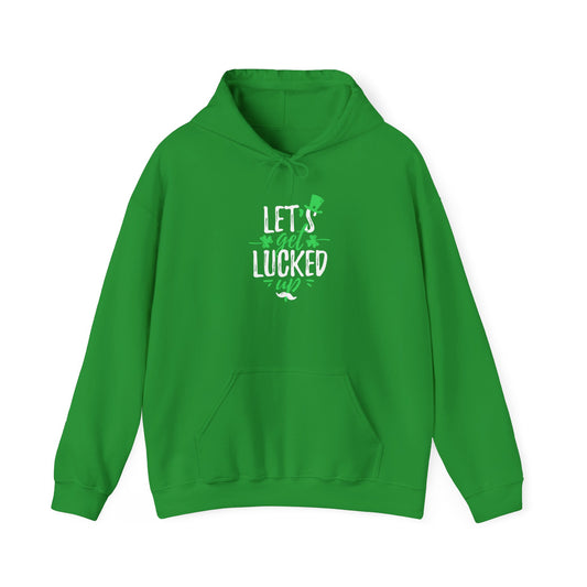 Unisex Hooded Sweatshirt - 'Let’s Get Lucky' Green Sweatshirt for St. Patrick’s Day