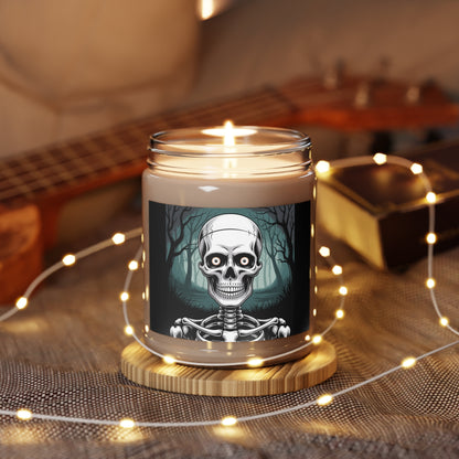 Halloween Skeleton Scented Candle, 9oz Wax Candle, Spooky Home Decor, Halloween Party