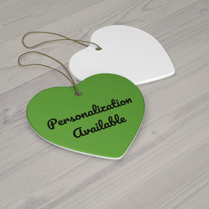 Customizable Hanging Ceramic Ornament - Different Colors Avaiable