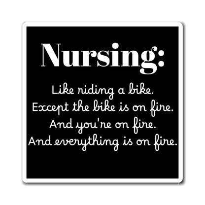 Magnet - Funny Nursing, Nursing Gifts, Hospital Decor, Nurse Appreciation, Kitchen Decor, Quirky Refrigerator Magnet, Gift for Nurse