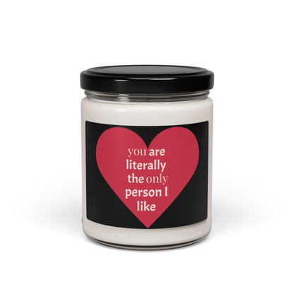 Scented Soy Candle - "You Are Literally the Only Person I Like"