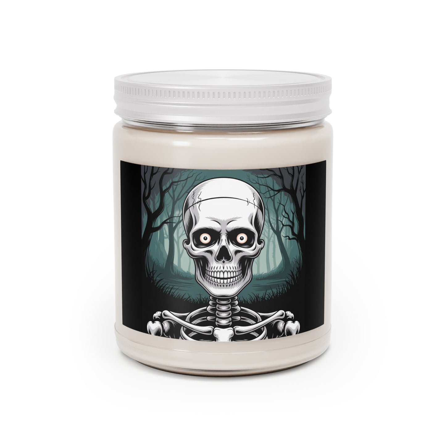 Halloween Skeleton Scented Candle, 9oz Wax Candle, Spooky Home Decor, Halloween Party
