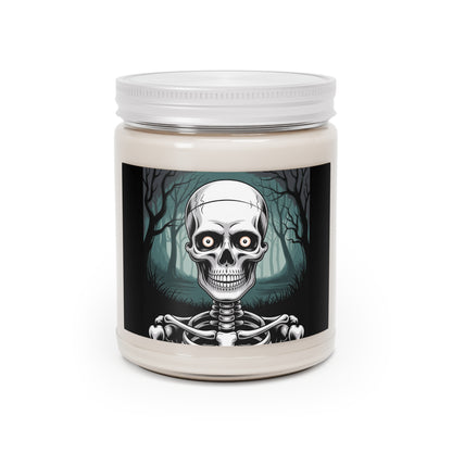 Halloween Skeleton Scented Candle, 9oz Wax Candle, Spooky Home Decor, Halloween Party