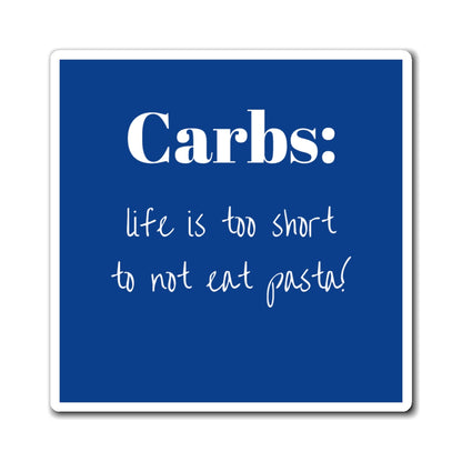 Magnet - Carb-Inspired Kitchen, Funny Foodie Decor, Gift for Food Lovers, Kitchen Accessories, Humor for Dieters, Fridge Decor