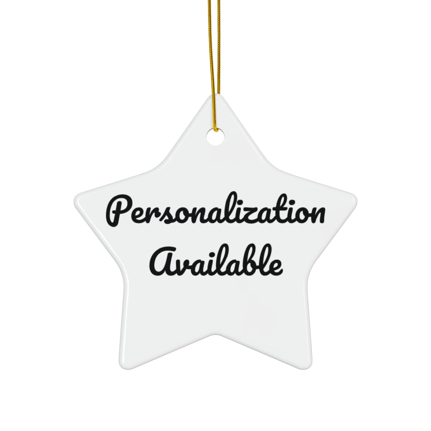 Customizable Hanging Ceramic Ornament - Different Colors Avaiable