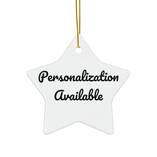 Customizable Hanging Ceramic Ornament - Different Colors Avaiable