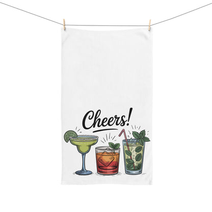 Cheers Hand Towel, Kitchen Decor, Cocktail Love, Bar Accessories, Fun Kitchen Towels, Summer Party Decor