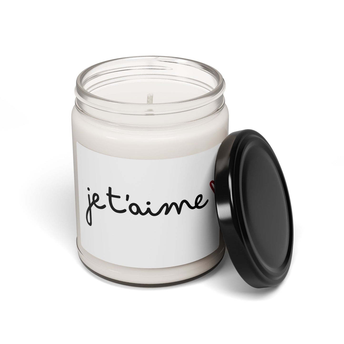 Scented Soy Candle - "Jet'aime" 9oz Gift for Loved Ones