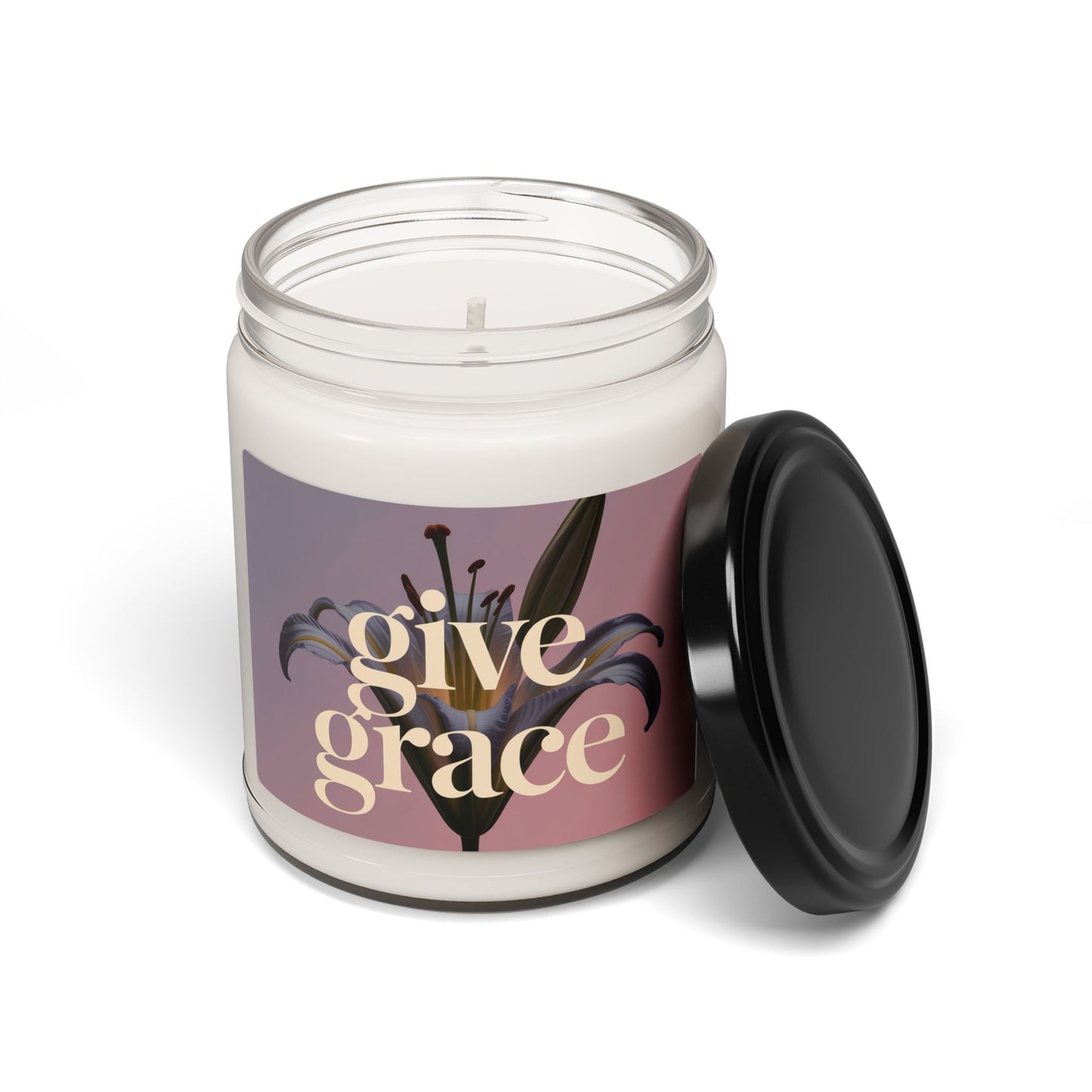 Scented Soy Candle - Give Grace, Relaxation, Self-Care, Meditation, Aromatherapy