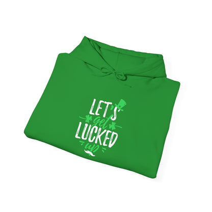Unisex Hooded Sweatshirt - 'Let’s Get Lucky' Green Sweatshirt for St. Patrick’s Day