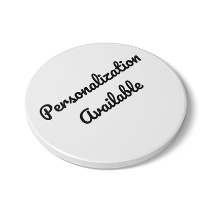 Personalized Ceramic Coaster - Custom Drink Coaster, Housewarming Gift, Wedding Favor, Unique Home Decor, Barware