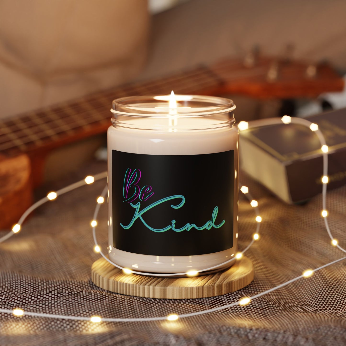 Be Kind Scented Soy Candle, 9oz – Relaxing Home Décor, Uplifting Gift, Self-Care Essential, Eco-Friendly Candle, Mindfulness