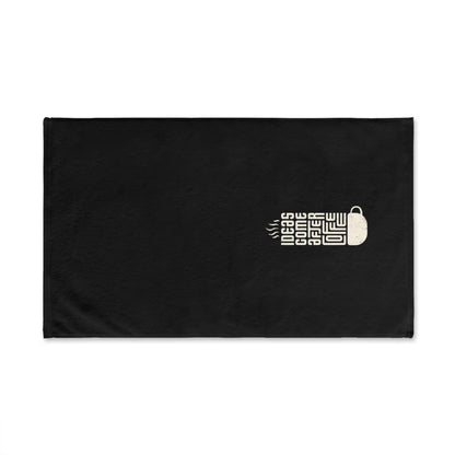 Coffee-Inspired Hand Towel for Creative Spaces, Kitchen Decor, Gift for Coffee Lovers, Unique Home Accessory, Funny Kitchen Towel