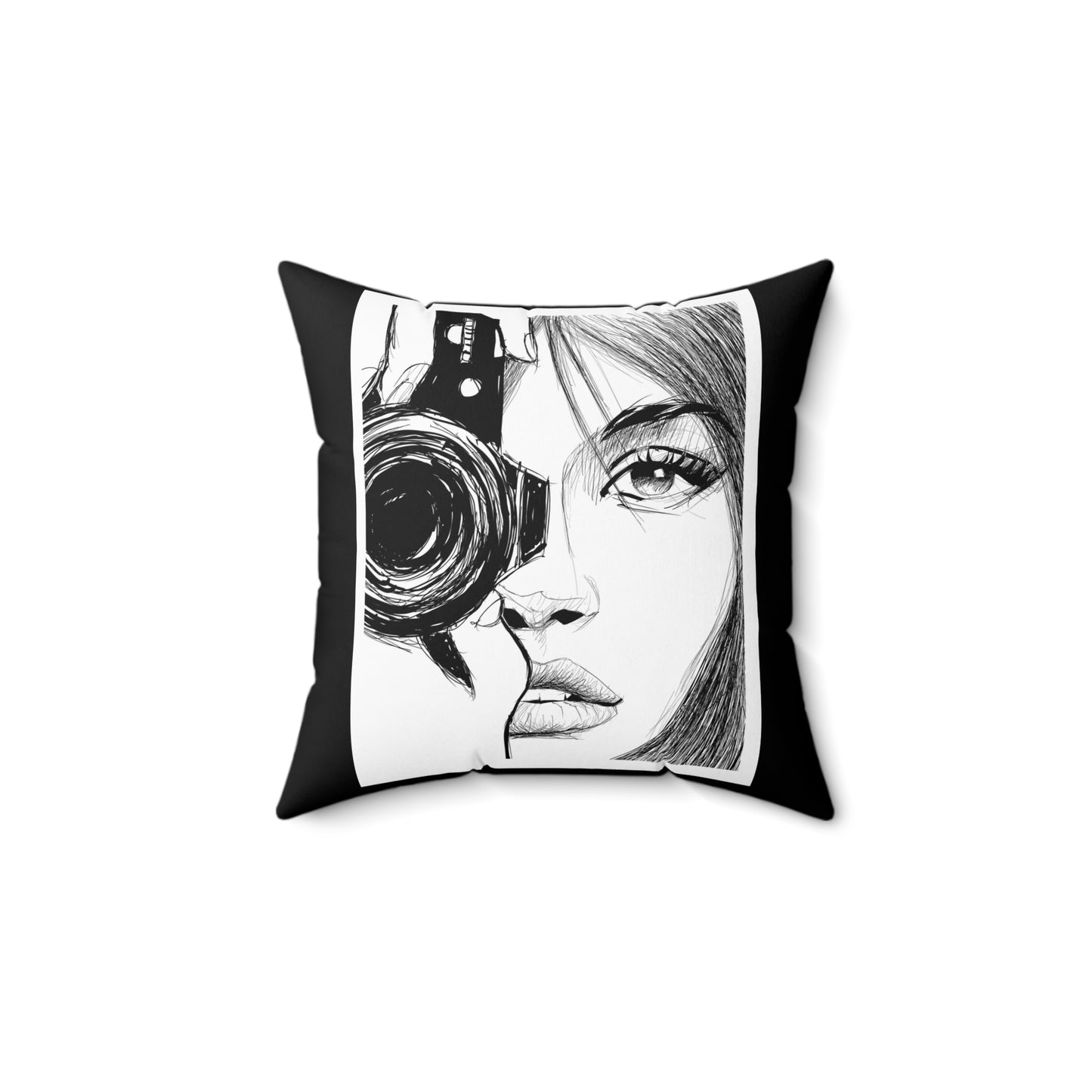 Modern Photo-Inspired Square Pillow for Photography Lovers
