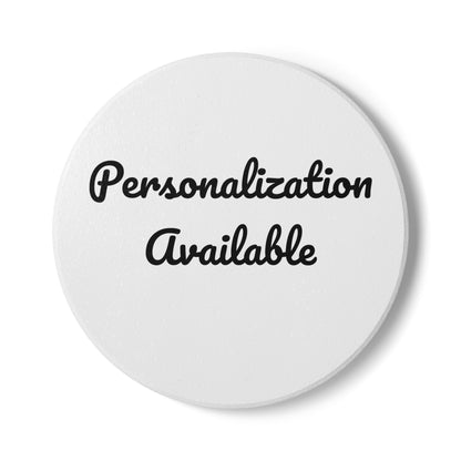 Personalized Ceramic Coaster - Custom Drink Coaster, Housewarming Gift, Wedding Favor, Unique Home Decor, Barware