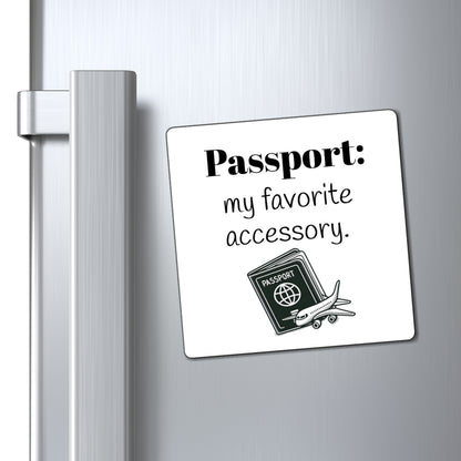 Magnet, Travel Inspiration, Cute Passport Accessory Magnet, Wanderlust Decor, Travel Gift, Kitchen Magnet, Adventure Decor