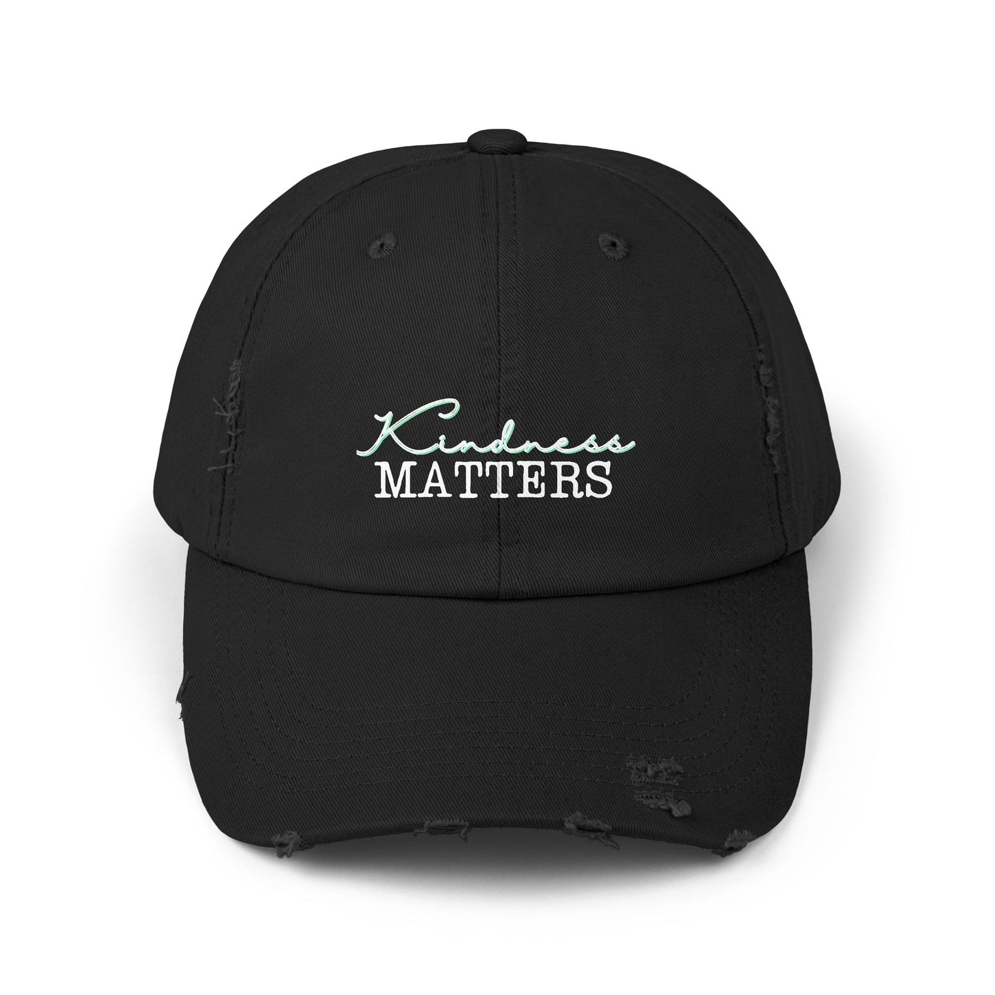 Unisex Distressed Cap - Kindness Matters Vintage Hat