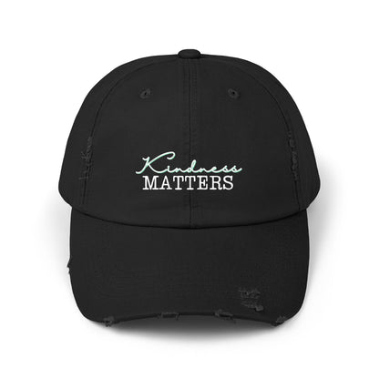 Unisex Distressed Cap - Kindness Matters Vintage Hat