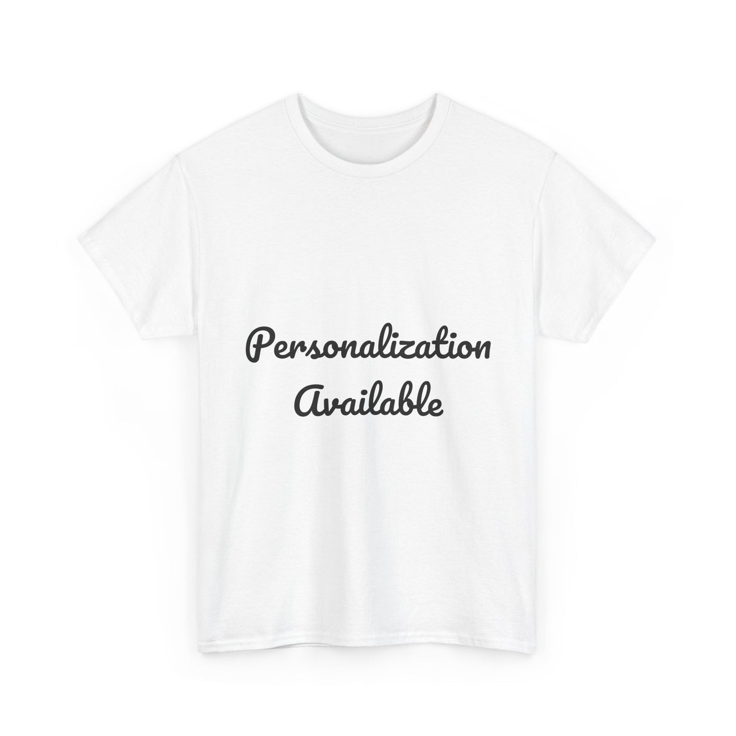 Personalized Unisex Heavy Cotton Tee - Customizable Gift, Casual Wear,