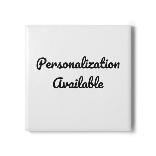 Personalized Ceramic Coaster - Custom Drink Coaster, Housewarming Gift, Wedding Favor, Unique Home Decor, Barware