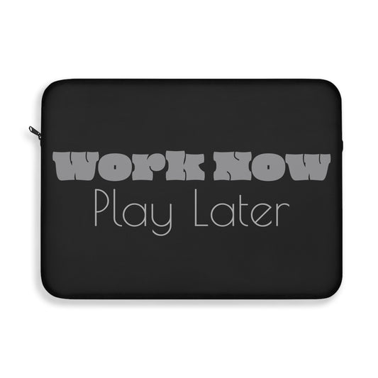 Laptop Sleeve, Work Name, Play Hard
