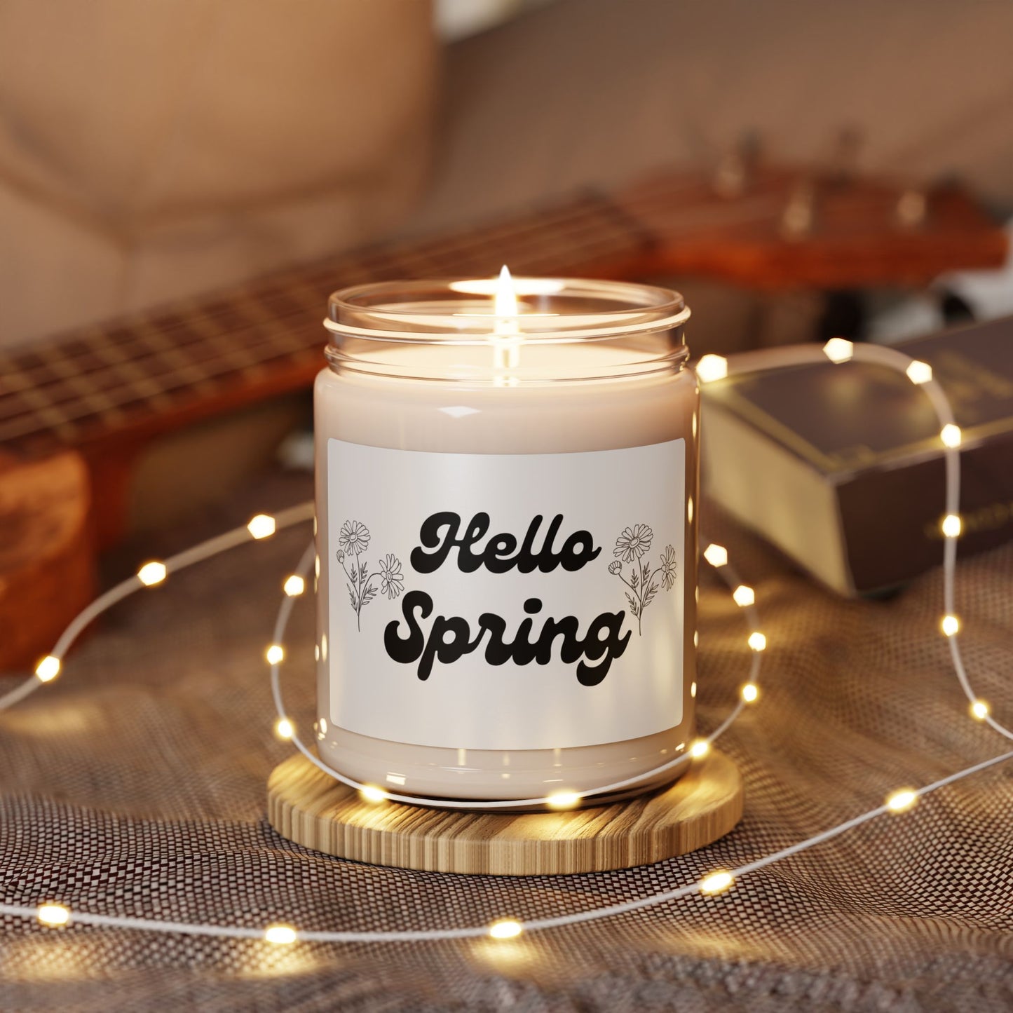 Spring Blossom Scented Soy Candle, Hello Spring Fragrance, Home Decor, Gift for Her, Eco-Friendly Candle, Aromatherapy