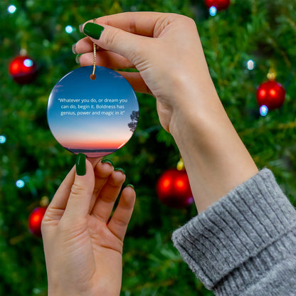 Ceramic Ornament - 9ox Motivational Quote