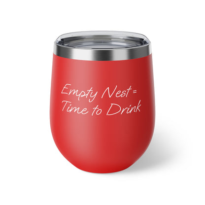 Funny Copper Insulated Cup - "Empty Nest = Time to Drink" - 12oz