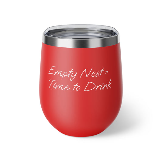 Funny Copper Insulated Cup - "Empty Nest = Time to Drink" - 12oz