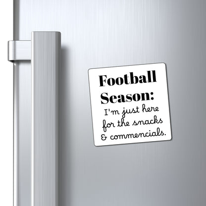 Football Season Snack Magnet: Perfect for Game Day, Kitchen Decor, Football Lovers, Snack Enthusiasts, Commemoration