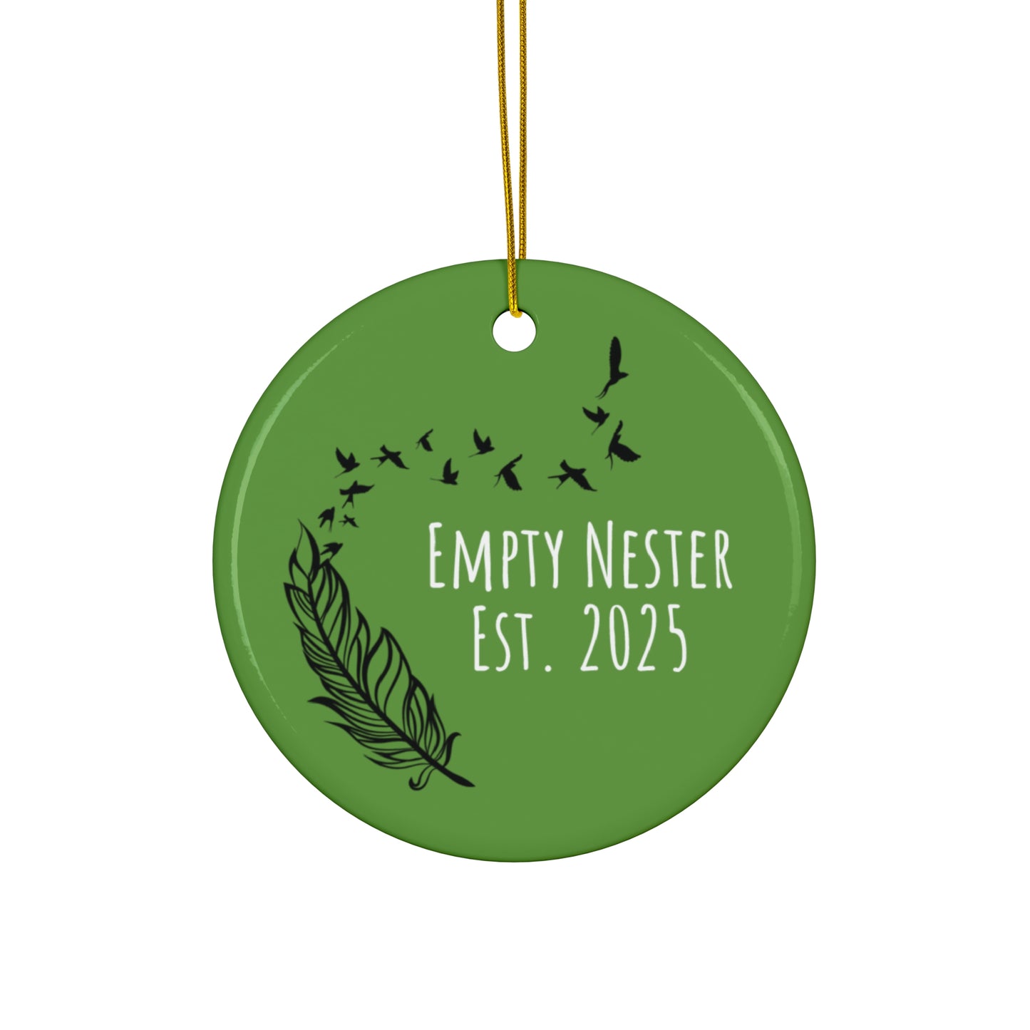 Empty Nest Ceramic Ornament - Establishing Memories for New Beginnings